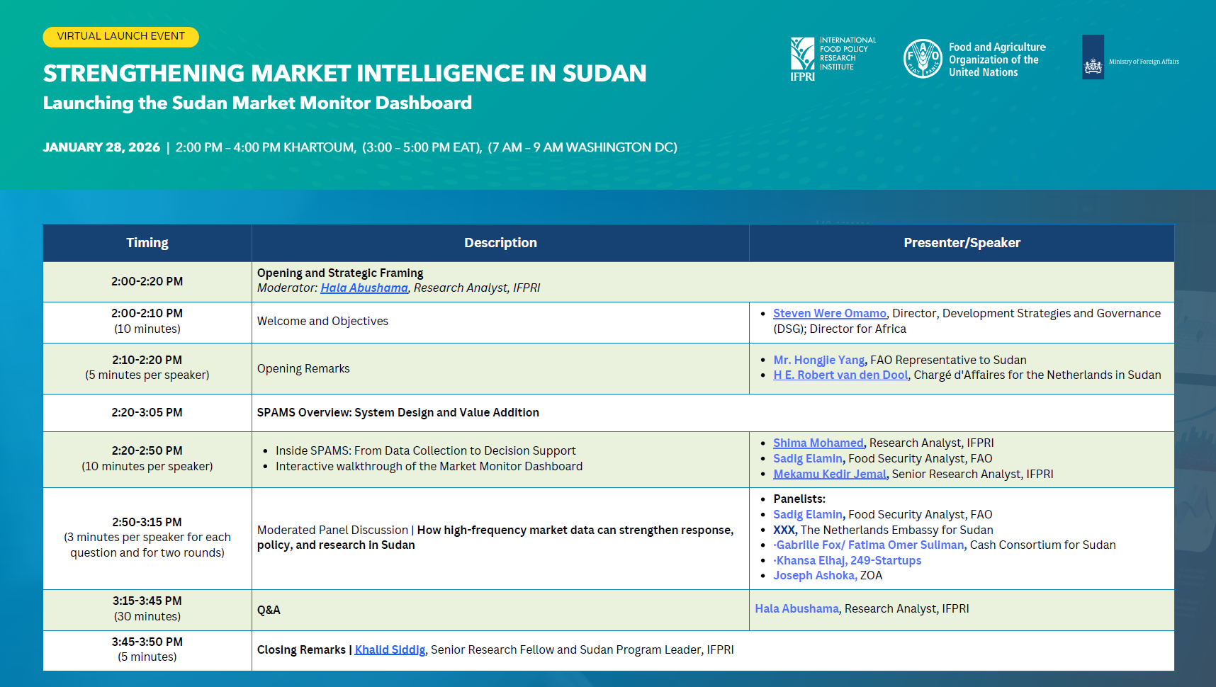 Strengthening Market Intelligence in Sudan: Launching the Sudan Market Monitor Dashboard